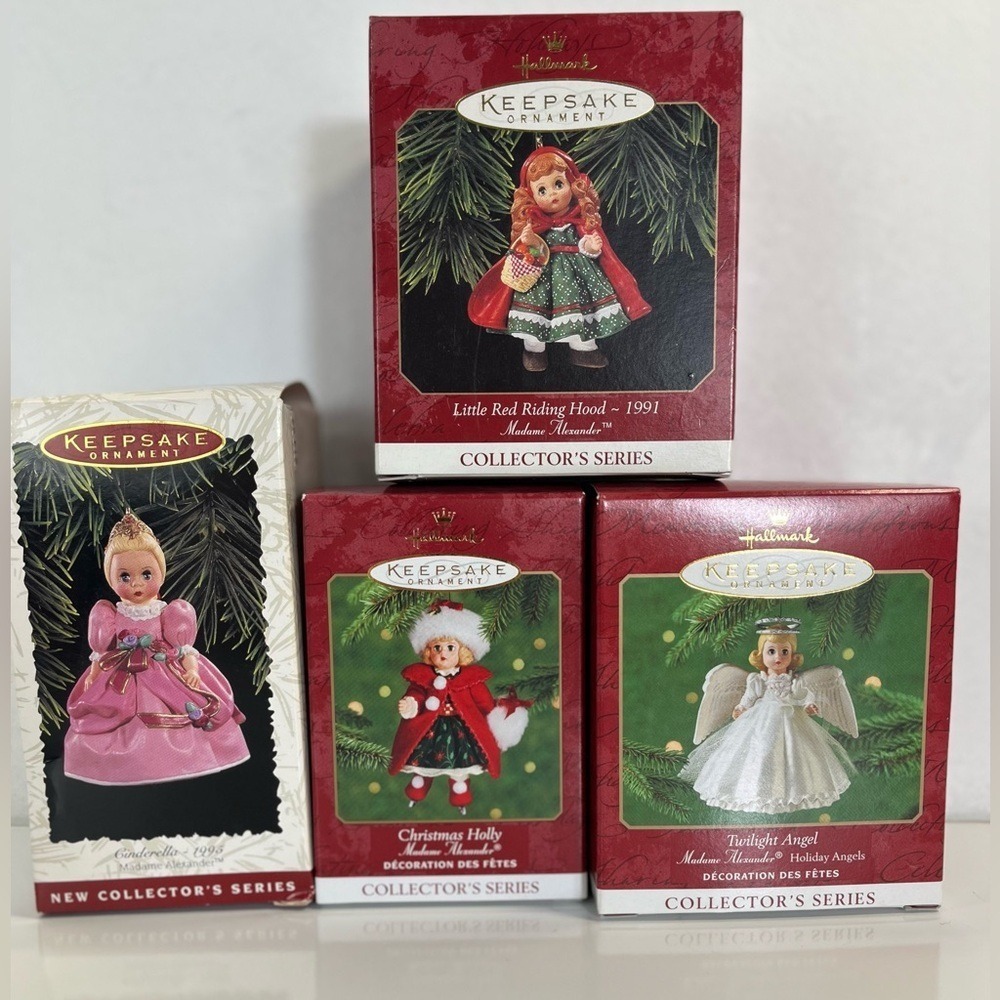 Madame Alexander Hallmark Ornaments lot of 4    1991‎ - 2000
